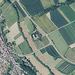 Die Lage von Walk-Mühle im Orthofoto