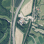Die Lage von Henriettenthal im Orthofoto