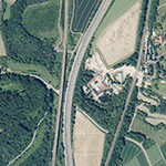 Die Lage von Fackenhofen im Orthofoto