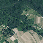 Die Lage von Korns Mühle im Orthofoto