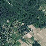Die Lage von Pfingstbach im Orthofoto