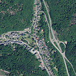 Die Lage von Schlangenbad im Orthofoto