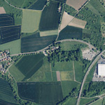 Die Lage von Sauerbrunnen im Orthofoto