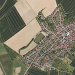 Die Lage von Katzendiebach im Orthofoto