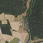 Die Lage von Sandhof im Orthofoto
