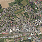 Die Lage von Großendorf im Orthofoto