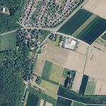 Die Lage von Westhausen im Orthofoto