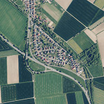 Die Lage von Windhof im Orthofoto