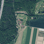 Die Lage von Löwenhof im Orthofoto