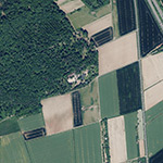 Die Lage von Kiesberg im Orthofoto