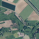 Die Lage von Bahnhof im Orthofoto