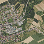 Die Lage von Papiermühle im Orthofoto