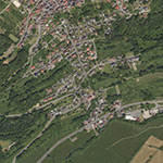 Die Lage von Unterdorf im Orthofoto
