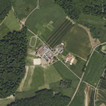 Die Lage von Orlitzhöfe im Orthofoto