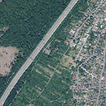Die Lage von Waldschlößchen im Orthofoto