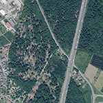 Die Lage von Waldhof im Orthofoto