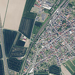 Die Lage von Bahnhaus Nr. 23 im Orthofoto