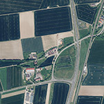 Die Lage von Neuherberge im Orthofoto