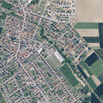 Die Lage von Hain Mühle im Orthofoto