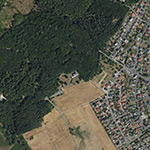 Die Lage von Grube Friedberg im Orthofoto
