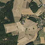 Die Lage von Moritzburg im Orthofoto