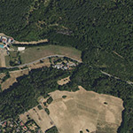 Die Lage von Hubertus im Orthofoto