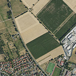Die Lage von Lundorf im Orthofoto