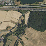 Die Lage von Sorger (Unter-) Mühle im Orthofoto