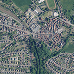 Die Lage von Hungen, Stadt im Orthofoto