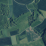 Die Lage von Rommelshausen im Orthofoto