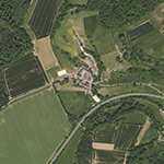 Die Lage von Reinhäuser Hof mit Weissmühle im Orthofoto