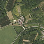 Die Lage von Rabertshausen II im Orthofoto