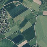 Die Lage von Nottenhausen im Orthofoto