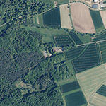 Die Lage von Strauchhof im Orthofoto