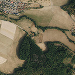 Die Lage von Glashütte im Orthofoto