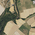Die Lage von Steines Mühle im Orthofoto