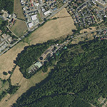 Die Lage von Kläranlage im Orthofoto