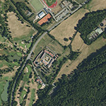 Die Lage von Kolnhausen im Orthofoto