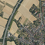 Die Lage von Zeilbach im Orthofoto