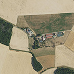 Die Lage von Ludwigshof im Orthofoto