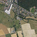 Die Lage von Rindsmühle im Orthofoto