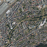 Die Lage von Lollar, Stadt im Orthofoto