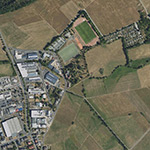 Die Lage von Neumühle im Orthofoto
