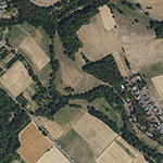 Die Lage von Herrnshausen im Orthofoto