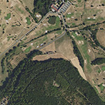 Die Lage von Burgwald im Orthofoto