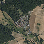 Die Lage von Erlental im Orthofoto