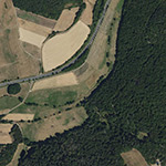Die Lage von Wüstenweidbach im Orthofoto