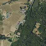 Die Lage von Grube Ottilie im Orthofoto
