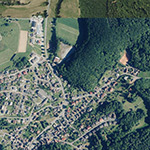 Die Lage von Alteisenfeld im Orthofoto
