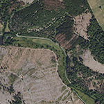 Die Lage von Glashütte im Orthofoto